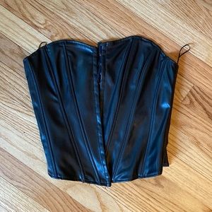 Leather corset